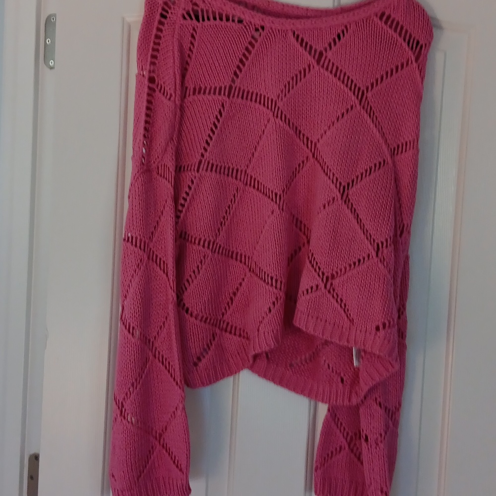 Pink Lily Pink Crew Neck Sweater